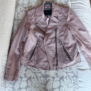 All Saints Blush Leather Jacket